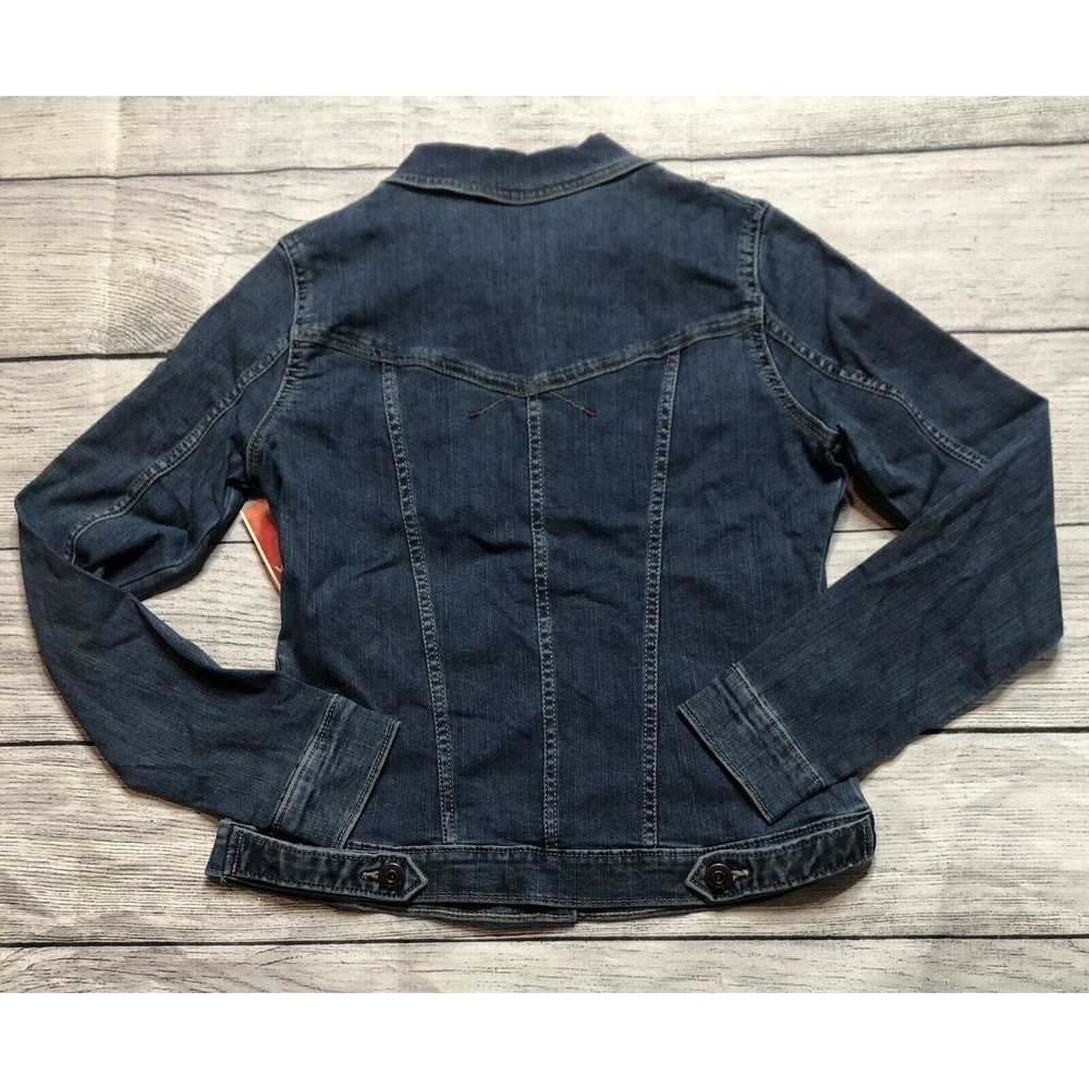 Wrangler Authentics Women’s Denim Jacket Long Sleeve Button Up Small Blue R6 - Picture 2 of 12